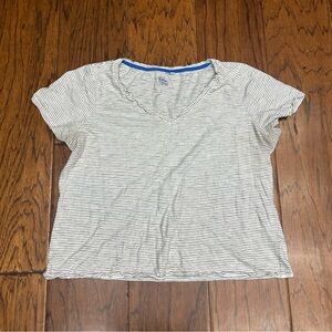 Biden women’s v neck striped casual short sleeve tee